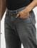Grey Mid Rise Clark Regular Fit Jeans_397215+5
