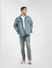 Blue Low Rise Striped Glenn Slim Jeans_397216+1