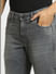 Grey Low Rise Glenn Slim Fit Jeans_397217+5