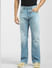 Light Blue Washed Bootcut Jeans_397221+2