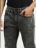 Black Low Rise Washed Liam Skinny Jeans_397228+5