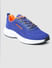 Blue Logo Print Knit Sneakers_400752+4