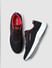 Black Logo Print Knit Sneakers_400753+2