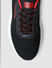 Black Logo Print Knit Sneakers_400753+7