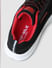 Black Logo Print Knit Sneakers_400753+8