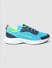 Neon Blue Colourblocked Sneakers_400756+3