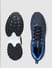 Blue Printed Mesh Sneakers