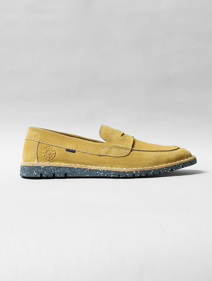 Mustard Suede Loafers