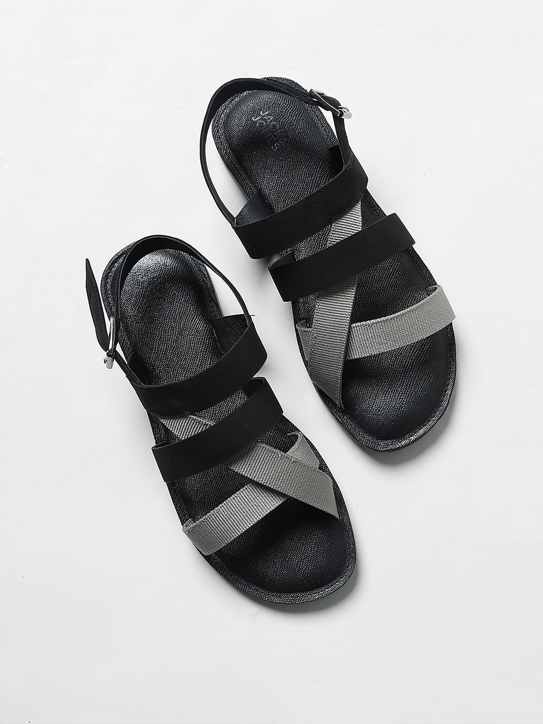 Fashion Front Leather Male Sandals - Black | Konga Online Shopping