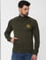 Dark Green Zip Up Sweatshirt_55594+2