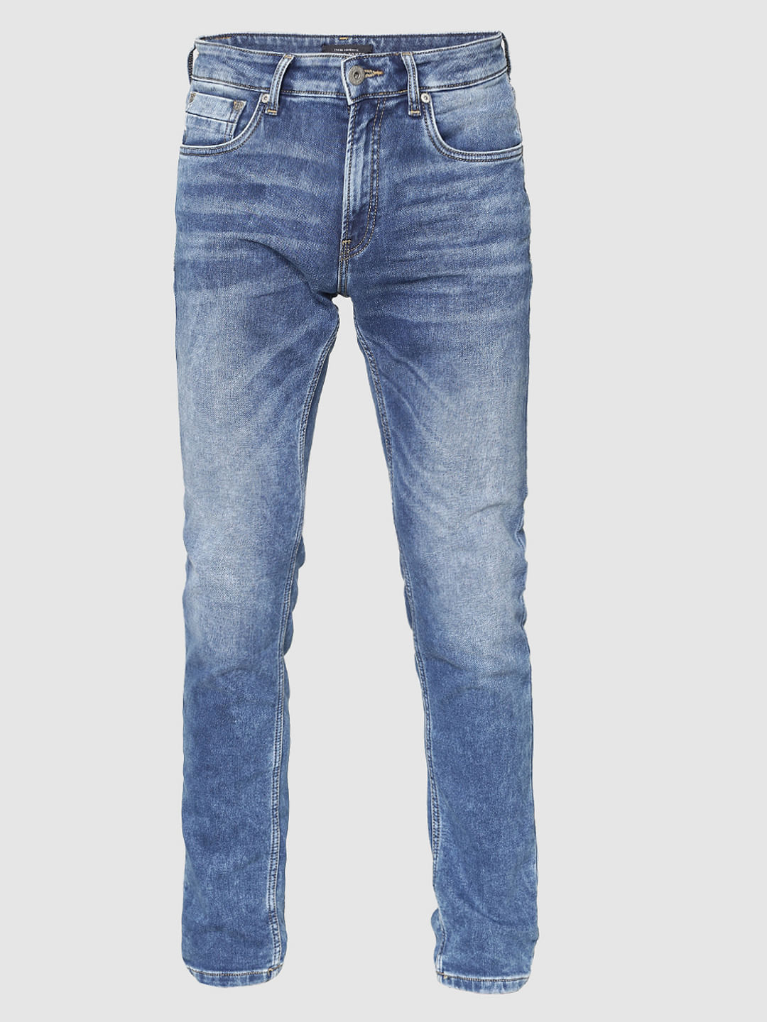 Slim Fit Jeans Buy Men Blue Washed Ben Slim Fit Jeans Online