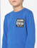 Boys Blue Patch Text Print Sweatshirt_398456+5