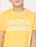 Boys Yellow Logo Print Crew Neck T-shirt