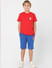 Boys Red Crew Neck T-shirt_398501+6