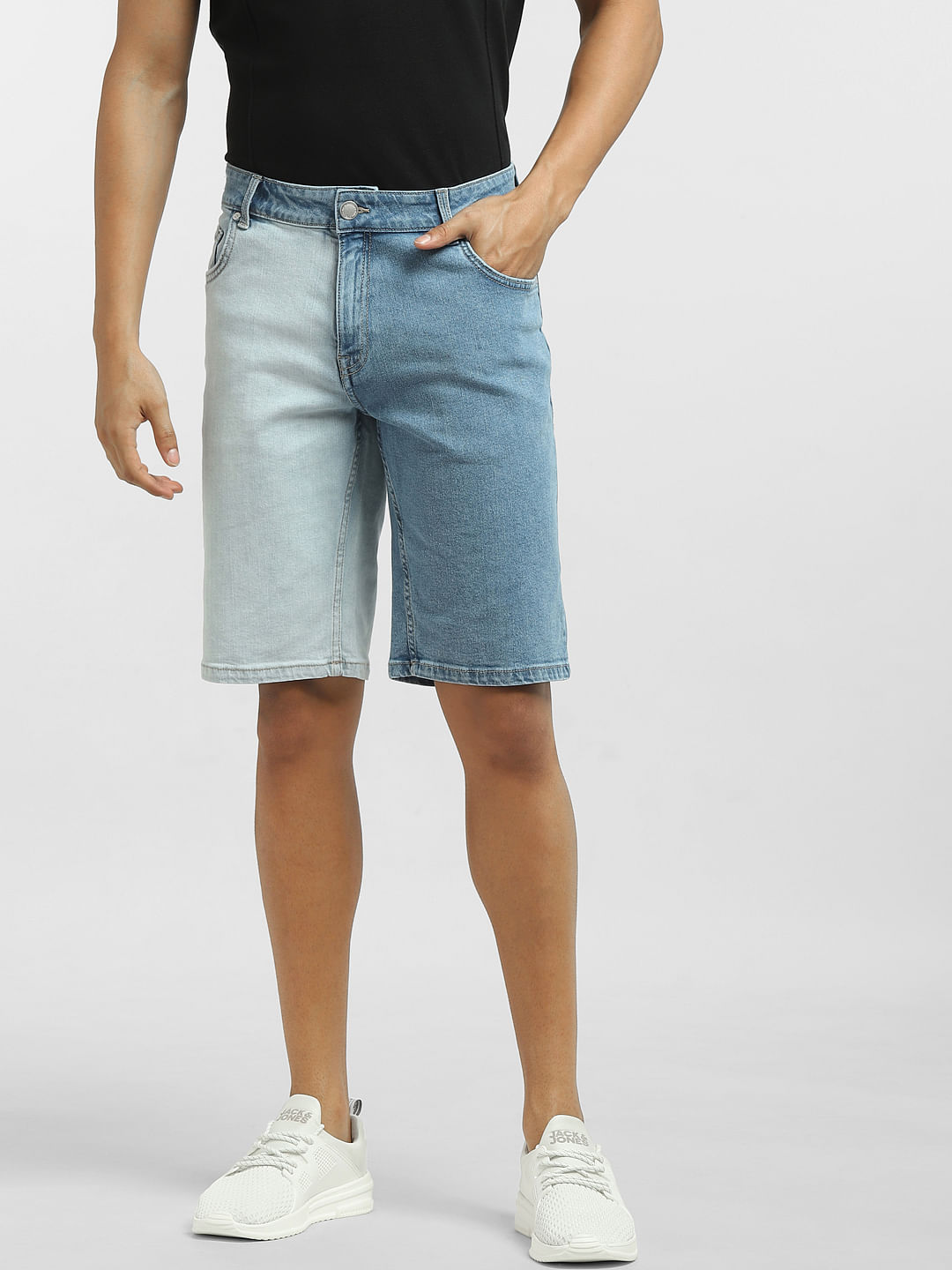 Short blue online jean