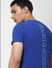 X PAC-MAN Blue Graphic Print Crew Neck T-shirt_383724+7