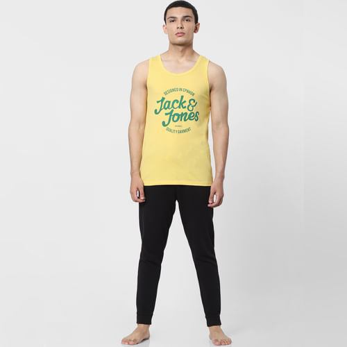 JACK&JONES Yellow Logo Print Vest