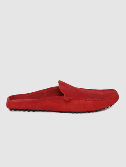 Red Slip On Loafers