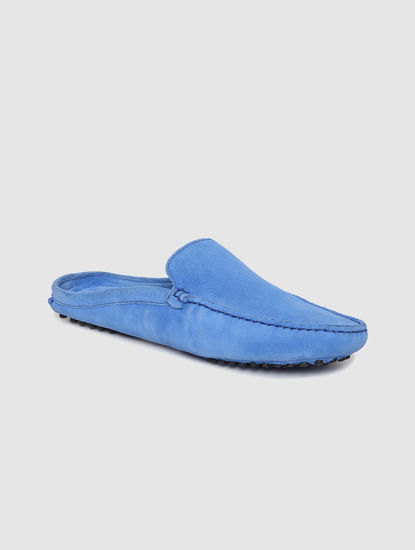 Blue Slip On Loafers
