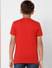 Boys Red Logo Print Crew Neck T-shirt_398319+4