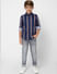 Boys Blue Striped Full Sleeves Shirt_398321+1