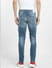 Blue Low Rise Ripped Glenn Slim Fit Jeans_399326+4