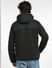 Black Colourblocked Hooded Jacket_399340+4