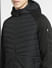 Black Colourblocked Hooded Jacket_399340+5