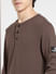 Brown Henley T-shirt_399363+5