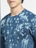 Blue All Over Print Crew Neck T-shirt_399364+5
