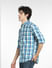 Blue Check Full Sleeves Shirt_399367+3