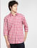 Red Check Full Sleeves Shirt_399368+2