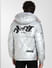 Silver Printed Hooded Puffer Jacket_399376+4