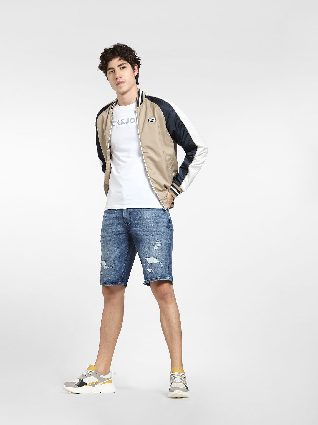 Regular Denim shorts - Denim blue - Men | H&M IN