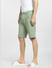 Green Low Rise Shorts_399379+3