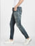 Blue Low Rise Pintuck Detail Regular Jeans_399385+3