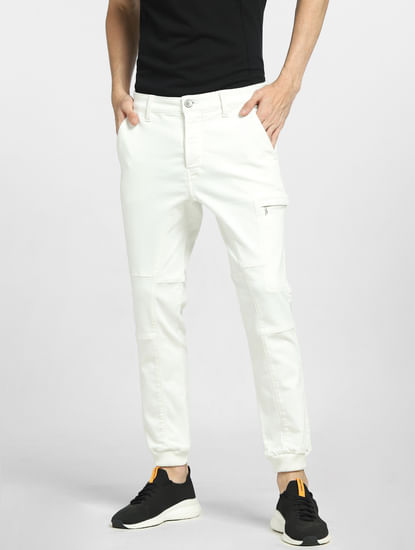 White Low Rise Paul Anti-Fit Jeans