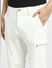 White Low Rise Paul Anti-Fit Jeans_399386+5