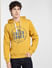 Yellow Logo Print Hooded Sweatshirt_399389+2
