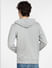 Grey Logo Print Hooded Sweatshirt_399391+4