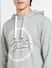 Grey Logo Print Hooded Sweatshirt_399391+5