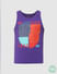 Purple Logo Print Vest