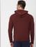 Burgundy Logo Print Hooded Sweatshirt_385899+4