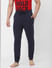 Navy Blue Mid Rise Trackpants_385919+2