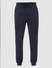 Navy Blue Mid Rise Trackpants_385919+6