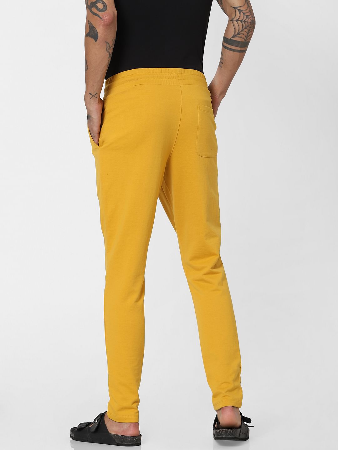 Yellow hot sale sweatpants mens