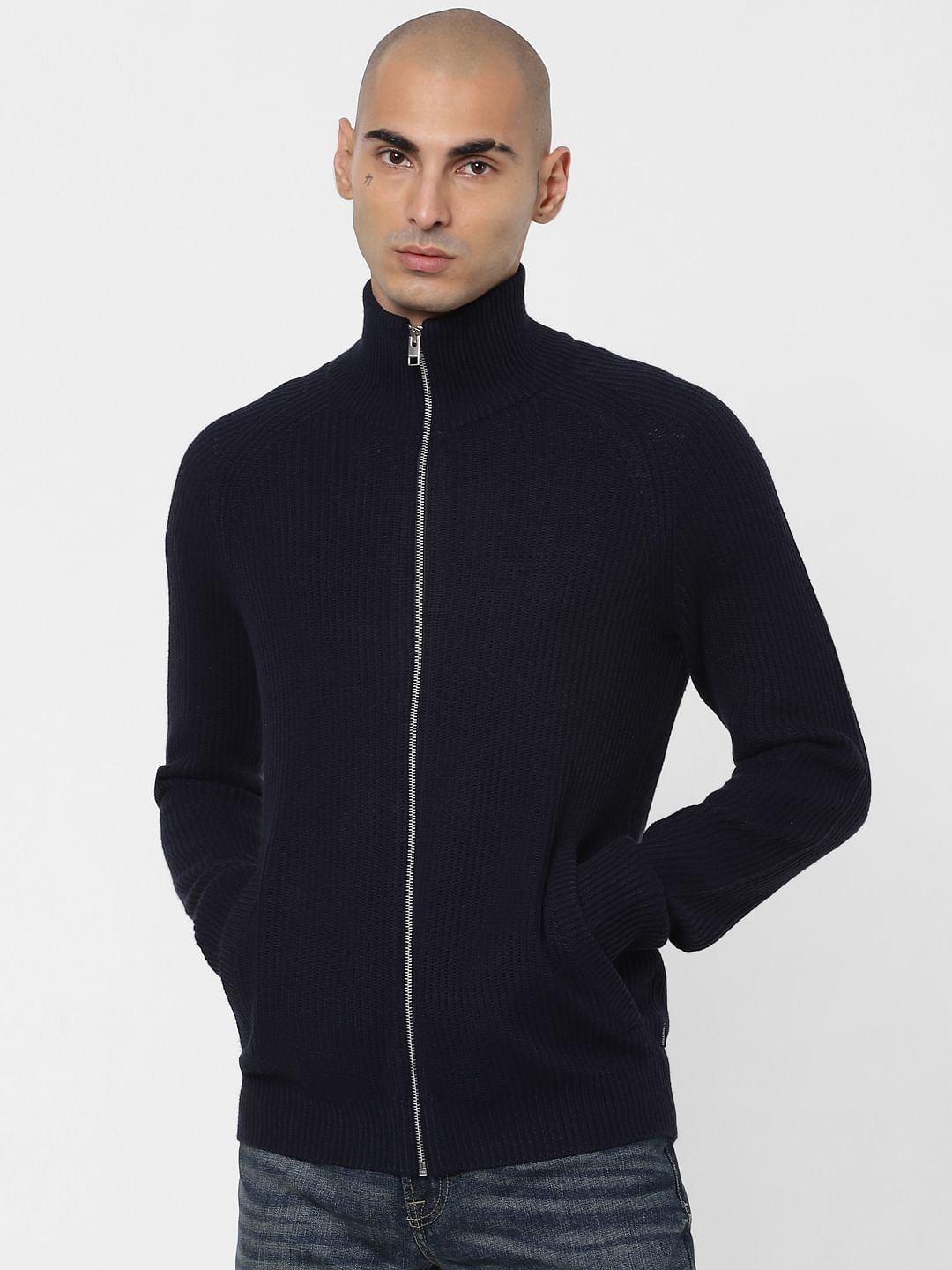 zipper up turtleneck