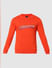 Orange Logo Print Sweatshirt_386217+6