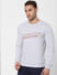 Grey Logo Print Sweatshirt_386218+3