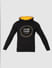 Black Logo Print Hooded Sweatshirt_386225+6